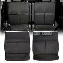 Jeyaic トヨタアルファード/ヴェルファイア30系(ALPHARD/VELLFIRE)専用キックガード シートカバー キックマット 座席カバー 汚れ防止 蹴り防止マット 収納ポケット汚れ保護 蹴り防止マット運転席/助手席 通用取り付け簡単2個セット (後ろ)(2)