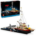 レゴ アイデア ジョーズ 21350 LEGO IDEAS Jaws 組み立てセット おもちゃ ブロック 誕生日 クリスマスプレゼント プレゼント ギフト サメ 男の子 女の子 大人(3)