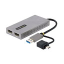 StarTech.com ディスプレイアダプター/USB-C A/2x HDMI/11cm cbl/Win mac