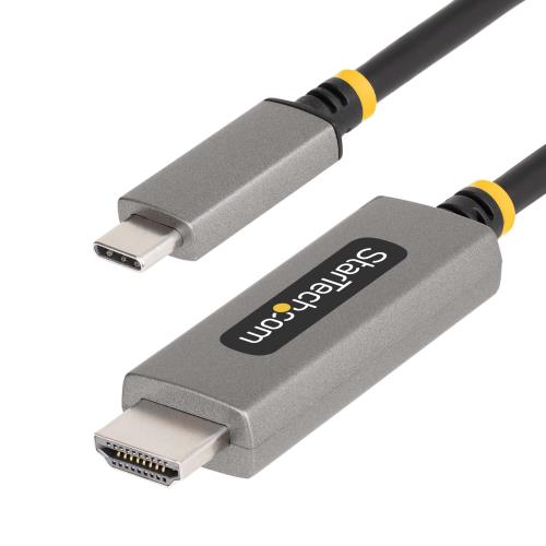 StarTech.com USB-C - HDMI 2.1変換ケーブル／1m／8K60Hz 4K144Hz／DP 1.4 Altモード／HDR10／HDCP 2.3／7.1ch／USB4 Thunderbolt 3/4互換／映像出力用Type-C アダプター／タイプC モニター ディスプレイ コンバーター 134B-USBC-HDMI211M
