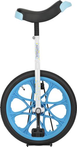 キャプテンスタッグ(CAPTAIN STAG) アステリア 一輪車 18インチ 子供用 スタンド付き ホワイト/ブルー ..