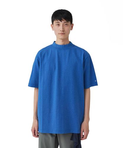 [スノーピーク] Tシャツ Recycled Cotton Mockneck T-Shirt size M BLUE TS-25SU403フェス キャンプ アウトドア