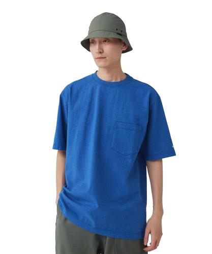 [スノーピーク] Tシャツ Recycled Cotton T-Shirt size M BLUE TS-25SU402フェス キャンプ アウトドア