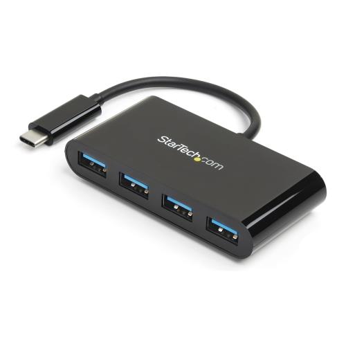 StarTech.com 4ポート増設USB 3.0ハブ USB Type-C接続 USB-C - 4x USB-A USBバスパワー対応 HB30C4AB