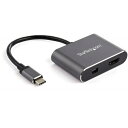 StarTech.com USB-C - Mini DisplayPort/HDMI変換アダプタ 4K/60Hz対応 USB Type-C接続HDMI/Mini DPアダプタ CDP2HDMDP