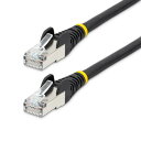 StarTech.com カテゴリー6A LANケーブル/10m/ブラック/LSZH(低煙ゼロハロゲン)/10GbE 500MHz/100W PoE++/S/FTP/ETL認証済/ツメ折れ防止機構付 RJ45コネクター/ハロゲンフリー CAT6A 有線LAN ネットワークイーサネット ケーブル NLBK-10M-CAT6A-PATCH(2)
