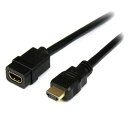 StarTech.com HDMI 延長ケーブル/2m/ハイスピード HDMI 1.4/イーサネット対応 HDMI 延長コード/4K30Hz/HDMI オス -...