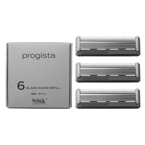 Schick(シック) progista プロジスタ 6枚刃シェーバー替刃（3コ入） 男性カミソリ ひげそり