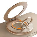 TORRAS スマホリング 2025必見・驚きの機能満載magsafe リングダブルリング:回転式リングスマホ縦横両用スタンドマグネット式 マグセーフ リング 磁気増強 バンカーリング 落下防止 薄型 メタルリング付き iPhone16/15/14/13/12用 多機種対応「Ostand Go」(カラー・ゴウカキ