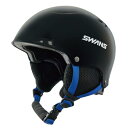 SWANS(スワンズ) スキー スノーボード ヘルメット 子供用 H-461R P1 BK ブラック Mサイズ(52cm-57cm)
