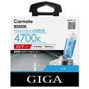 カーメイト 車用 ハロゲン ヘッドライト GIGA エアー H8 4700K BD1030