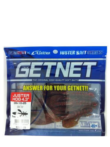 OWNER(オーナー) ワーム ゲットネット GN-10 ジャスターホッグ 4.3インチ エビミソ #25