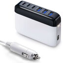 BESTEK シガーソケット 充電器 カーチャージャー 「強化版」 USB-C PD 30W 3口/ USB-A QC 18W 6ポート 合計125W出力 車載充電器 USB急速充電器 12V/24V車対応 シガーソケット増設 686C