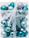 ZOYUBS クリスマス オーナメント ボール クリスマスボール 3cm ツリートップスター 華やか クリスマスツリー 飾り付け 飾り ボール セット クリスマス ツリー オーナ・
