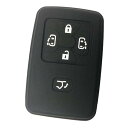 ZIAN トヨタ 車用 スマートキーケース エスティマ・ノア・ヴォクシー60/70系など適用 シリコン製キーカバー(MY-FT4+1J) (ブラック)