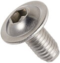 キタコ(KITACO) フランジ付ボタンキャップボルト(M6×P1.0×12mm) 汎用 1個入り ステンレス 0900-062-10001