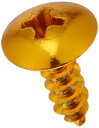 キタコ(KITACO) アルミタッピングビス(M4×12mm/8ヶ) 汎用 ゴールド 0900-046-08004