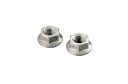 キタコ(KITACO) フランジ付きナット セレート無し ステンレス 8mm 2個入り K CON 0900-001-02002