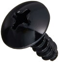 キタコ(KITACO) アルミタッピングビス(M4×12mm/8ヶ) 汎用 ブラック 0900-046-08001(2)