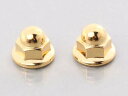 キタコ(KITACO) フランジ付袋ナット セレート無 24Kコーティング 6mm 2個入 0901-001-040011
