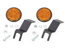 キタコ(KITACO) サイドリフレクター ダックス125(JB04) グロム(JC92) 左右1セット リフレクター部(φ53.5) 801-1320000(2)
