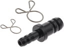 キジマ (kijima) バイク バイクパーツ ホース変換ジョイント 5mm→8mm アルミ製アルマイト仕上げ ブラック 105-16400(2)