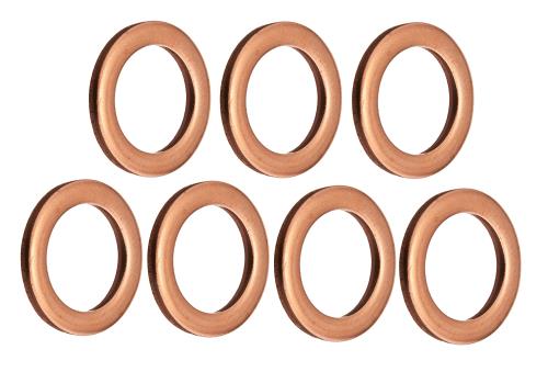 キジマ(Kijima) 銅ワッシャー M10x15mmx1.5t 7個入りセット 105-141