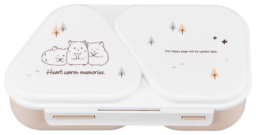 OSK 弁当箱 おにぎり ランチケース 465ml ハムスター HM 日本製 電子レンジ 対応 LS-15