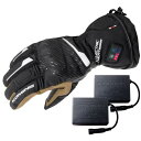 コミネ(KOMINE) バイク用 08-2155 EK-2155 デュアルヒートプロテクトエレクトリックグローブ セット Black L(2)
