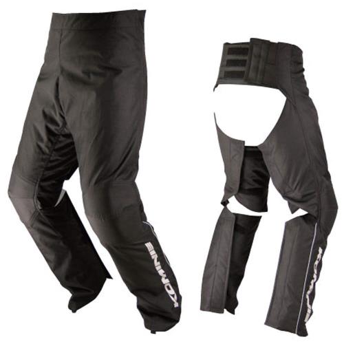 コミネ(KOMINE) バイク用 クイックオーバーパンツベスティア ブラック 4XLB PK-902 秋冬向け 防寒 防風