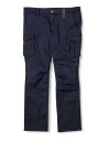 コミネ(KOMINE) バイク用 ウインドプルーフウォームカーゴパンツ ネイビー 2XL PK-919 1071 秋冬春向け プロテクター CE規格レベル2 ストレッチ素材防風(2)