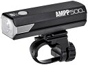 キャットアイ(CAT EYE) 自転車用ヘッドライト AMPP500 ブラック 最大約500ルーメン USB充電式 コンパクトでありながら頑丈でパワフル 横からの視認性を高めたサイドレンズ採用 HL-EL085RC