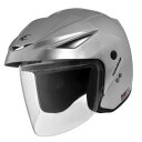 コミネ(KOMINE) バイク用 エーラ-II シルバー XL HK-1651 UVカットシールド 高強度ABSシェル ジェットヘルメット(2)