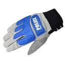 コミネ(KOMINE) バイク用 インストラクターグローブプロアドバンス POLICEPRO Grey/Blue 2XL GK-135 726 春夏秋向け