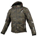 コミネ(KOMINE) バイク用 プロテクトソフトシェルウィンターパーカ-イフ Camouflage L JK-579 1066 秋冬春向け 防寒 CE規格レベル2 ストレッチ素材 防風 プロテクター