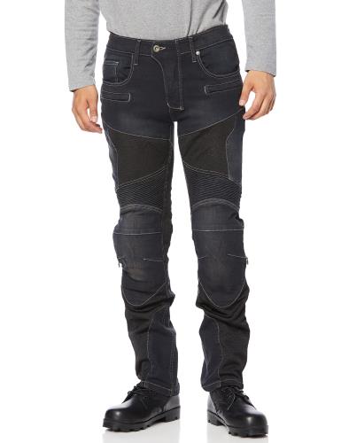 [KOMINE] バイク用 スーパーフィットプロテクトメッシュジーンズ WJ-739S 春夏秋向け メッシュ素材CE規格レベル2 ストレッチ素材プロテクター 07-739 Deep Indigo M