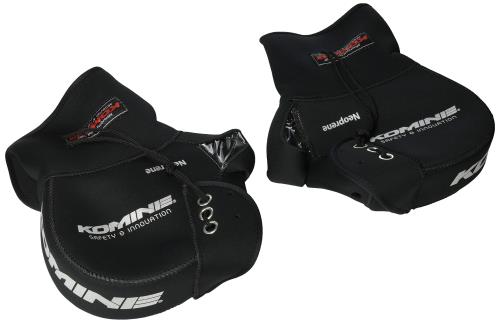 コミネ(KOMINE) バイク用 ネオプレーンハンドルウォーマー/ハンドルカバーロング Black フリー AK-049 422