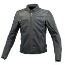 コミネ(KOMINE) バイク用 シングルライダースレザー 本革 牛革 ジャケット アウター Black/2XL 02-534