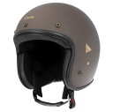 コミネ(KOMINE) バイク用 HK-195 ヘリテージ レザー ジェット ヘルメット Mat Brown L