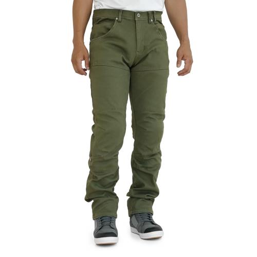 [KOMINE] バイク用 WJ-936R エニグマライトプロテクトサーマルジーンズ Khaki WS/26 07-936