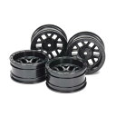 タミヤ(TAMIYA) RCスペアパーツ No.1686 SP.1686 CC-02 12本スポークホイール (26mm幅・オフセット+6) ブラック4本 51...