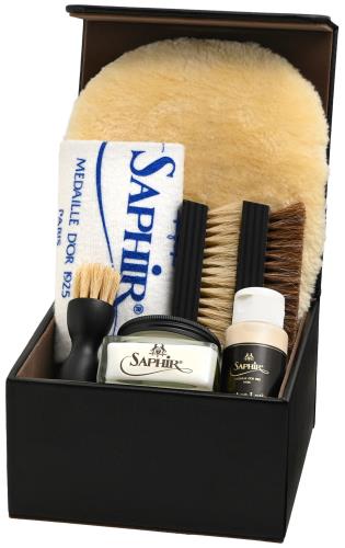 [サフィール] 靴クリームの最高峰 豪華ボックス入り 靴磨きセット シューケア スターター セット DX(PA..