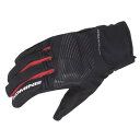 コミネ(KOMINE) バイク用 グローブ プロテクトレイングローブ ブラック/レッド 3XL GK-245 12979 防水 プロテクター