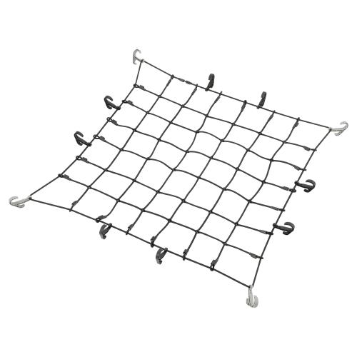 カーメイト(Carmate) INNO 車用 カーゴネット M サイズ(100×100cm)線径8mm 極太ゴム フックの数:12 荷物 固定 用ネット 伸縮率200％ フック 脱着可能 ラック デッキ 落下防止 ラゲッジネット IN812