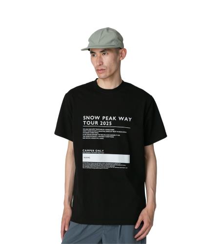 [スノーピーク] Tシャツ SPW Tour 2025 T-Shirt size M BLACK TS-25SU102フェス キャンプ アウトドア