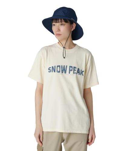 [スノーピーク] Tシャツ Recycled Cotton Dyed T-Shirt SP size M IVORY TS-25SU201フェス キャンプ アウトドア