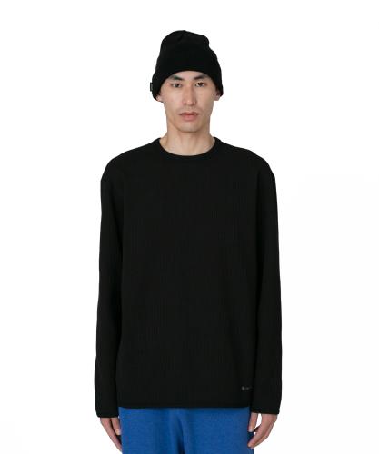 楽天Fleume[スノーピーク] Tシャツ ロンT Dry Waffle Long Sleeve T-Shirt size XS BLACK SW-25SU010フェス キャンプ アウトドア