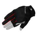 コミネ(KOMINE) バイク用 グローブ GK-2603 プロテクト3フィンガーレスメッシュグローブ Black Red XL