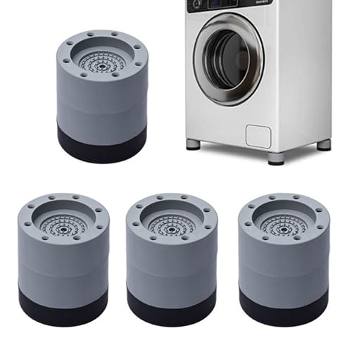 DFsucces 洗濯機用防振かさ上げ台 洗濯機振動吸収 滑り止め 防音 高さ調整 脚台 足パッド  ...