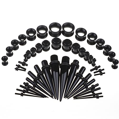 [DFsucces] 拡張器 ダブルフレア 耳拡張 拡張ピアス 軽量 ピアス 金属アレルギー対応 男女兼用 収納ケ..